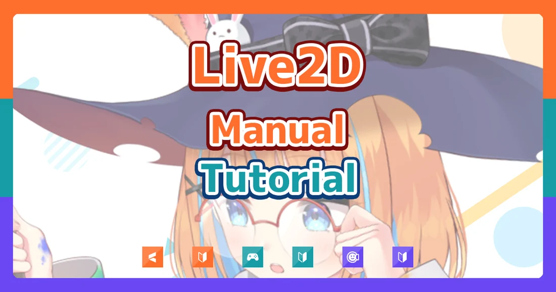 Visual published with the cited source for this record: Live2D's Cubism manual turns a flat illustration into a rig