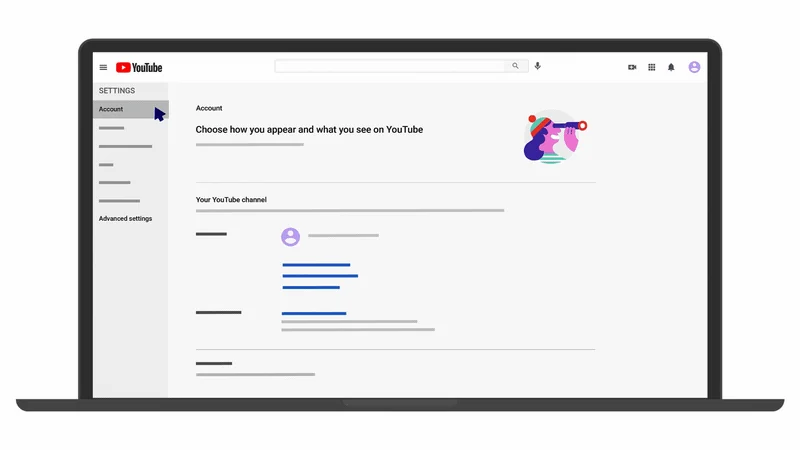 Visual for this record: YouTube ties channel ownership to a Brand Account, not a login